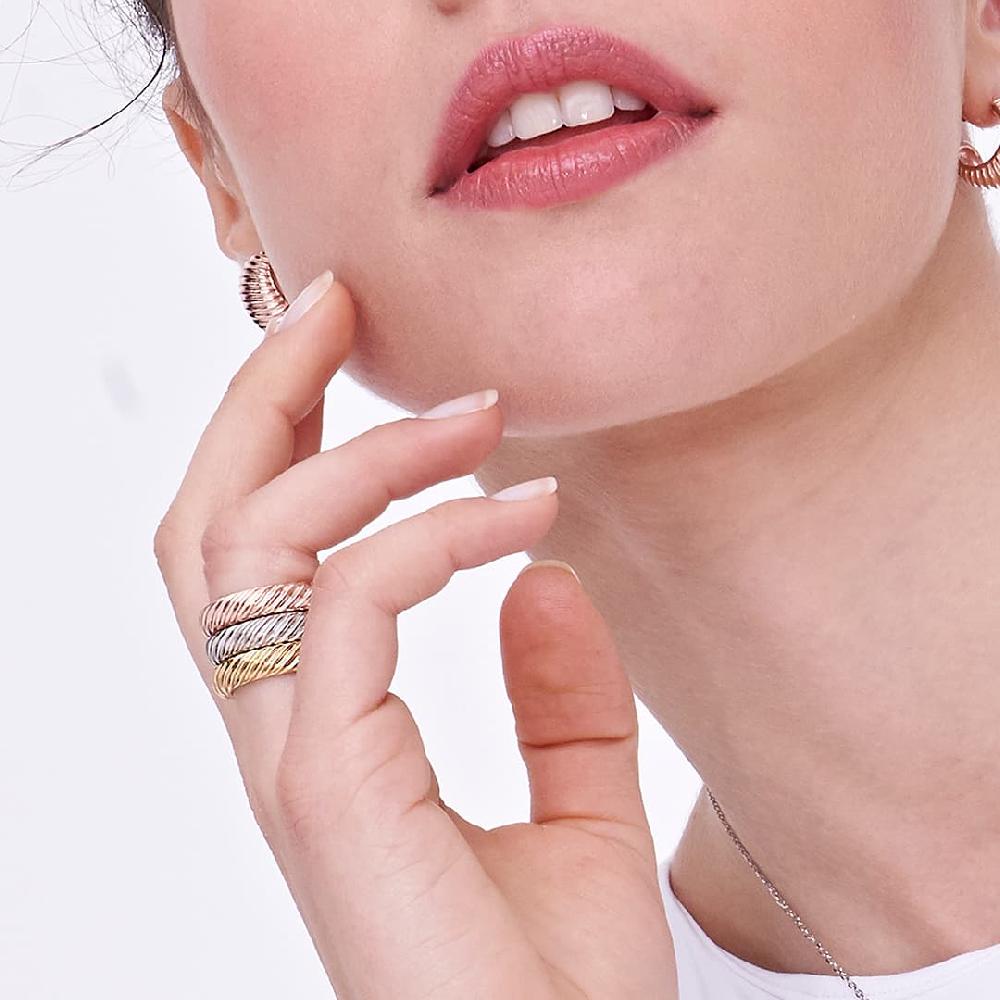 Unoaerre Fedina In Argento Placcato Oro Rosa | UNOAERRE Gioielli