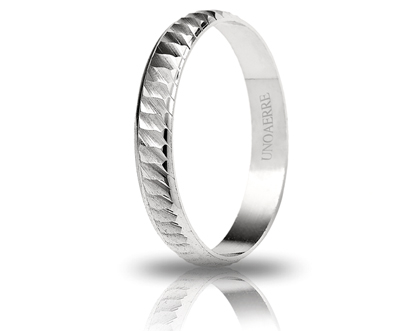 Unoaerre fedina in oro bianco 000af 295000001075004 | UNOAERRE Gioielli