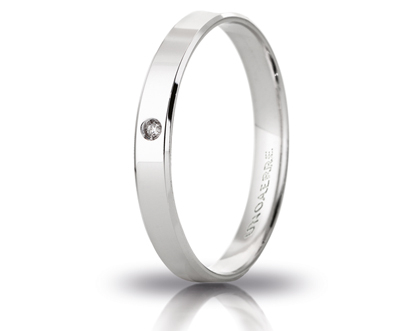 Unoaerre fedina in oro bianco 030ac 287001001075004 | UNOAERRE Gioielli