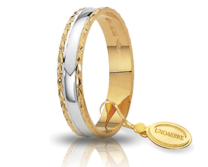 Unoaerre fedina in oro bicolore 000af 235000001075036 | UNOAERRE Gioielli