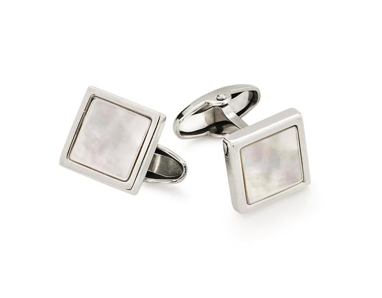 Unoaerre gemelli in argento bianco 463813 | UNOAERRE Gioielli