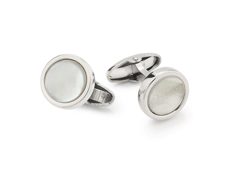 Unoaerre gemelli in argento bianco 463820 | UNOAERRE Gioielli