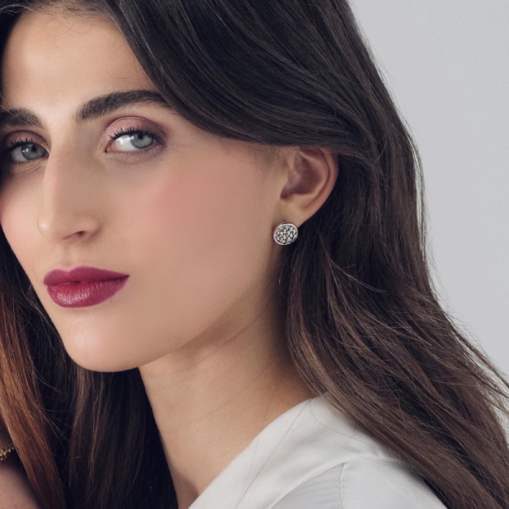 Unoaerre Orecchini A Bottone In Argento | UNOAERRE Gioielli