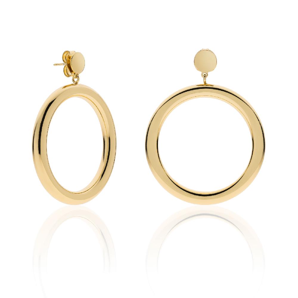 Unoaerre Orecchini a cerchio dorati | UNOAERRE Gioielli