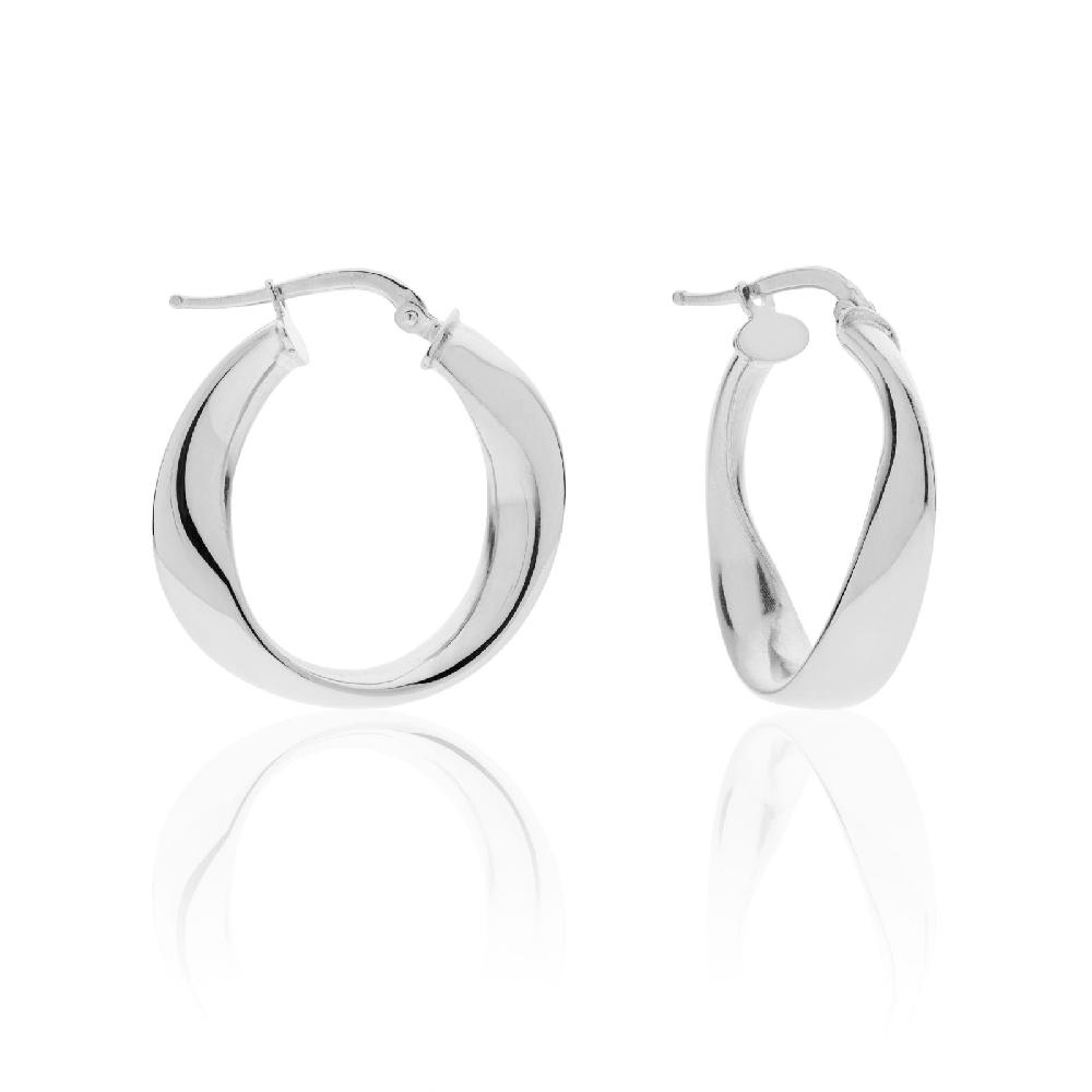 Unoaerre Orecchini a cerchio in argento | UNOAERRE Gioielli