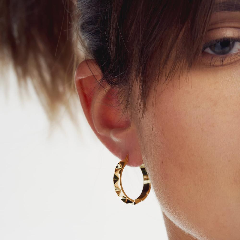 Unoaerre Orecchini A Cerchio In Bronzo Dorato | UNOAERRE Gioielli