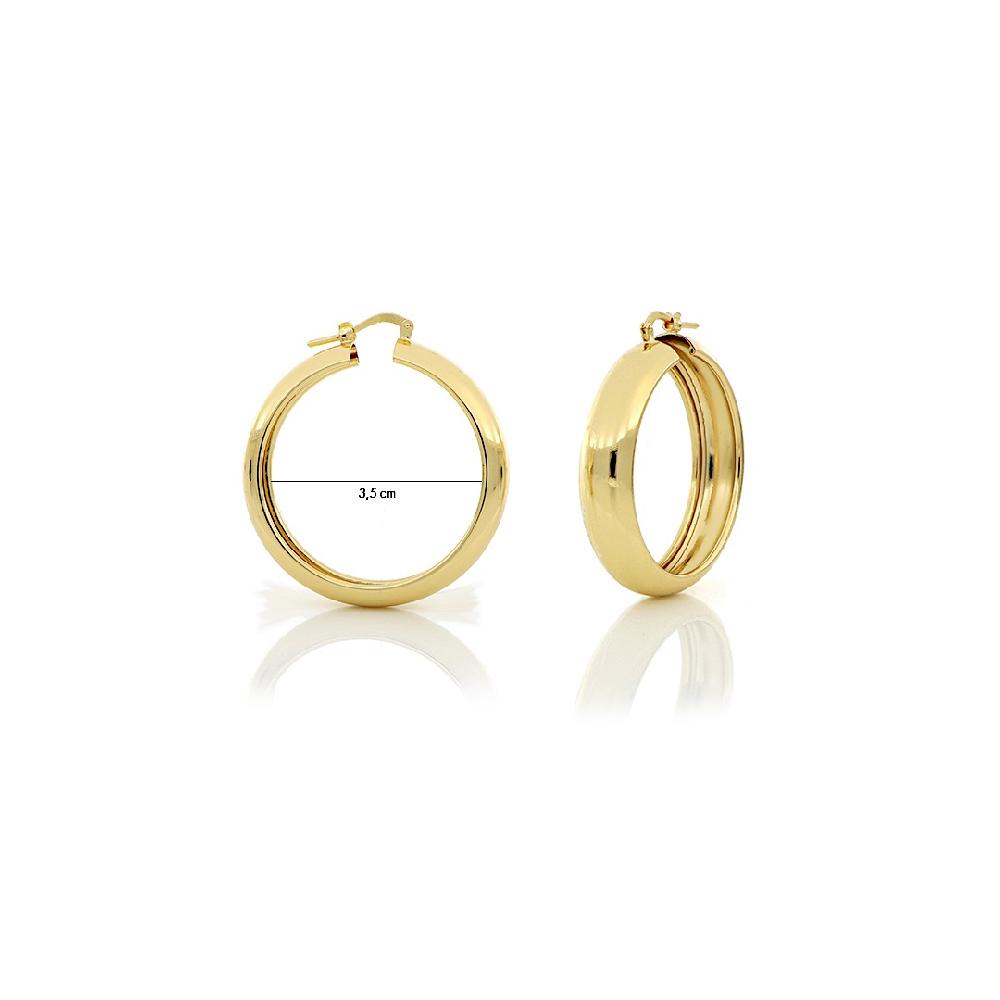 Unoaerre Orecchini A Cerchio Piccoli In Bronzo Dorato | UNOAERRE Gioielli