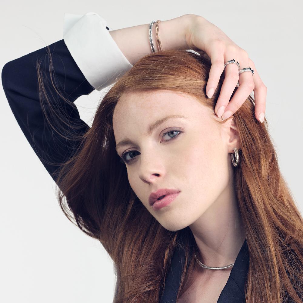 Unoaerre Orecchini A Semi-cerchio In Argento | UNOAERRE Gioielli