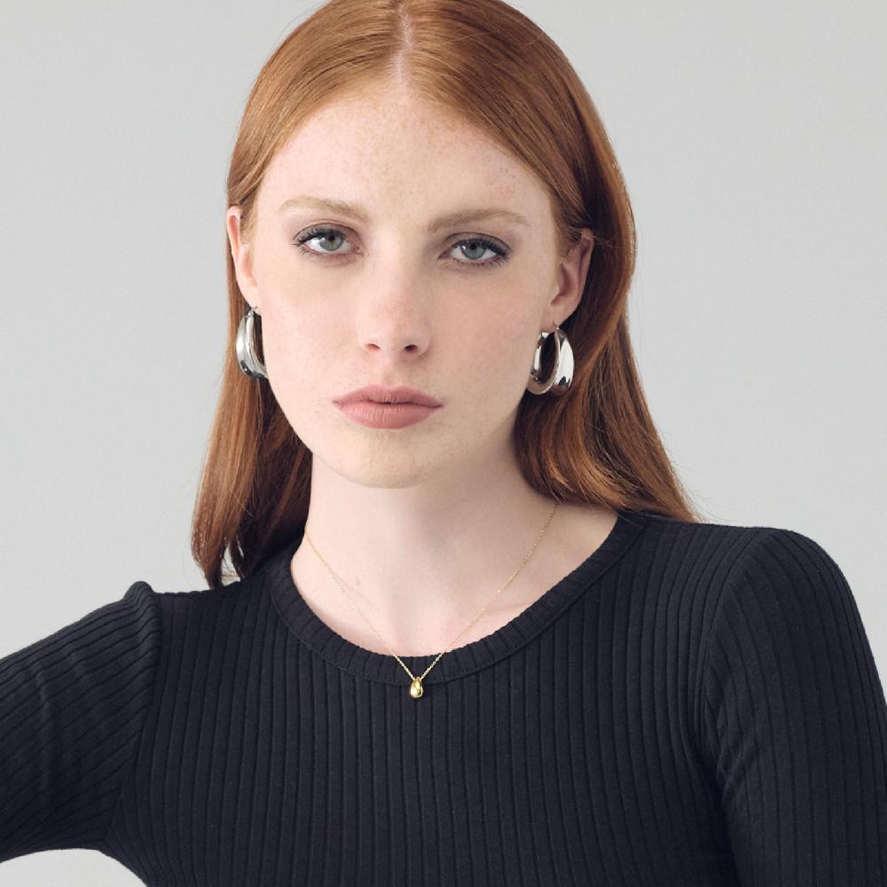 Unoaerre Orecchini Campanella Ovale In Argento | UNOAERRE Gioielli