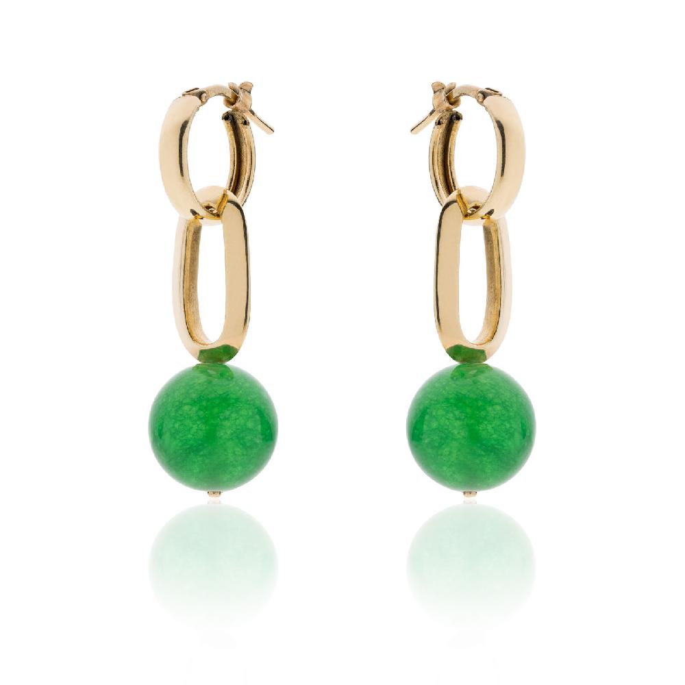 Unoaerre Orecchini con perla verde | UNOAERRE Gioielli