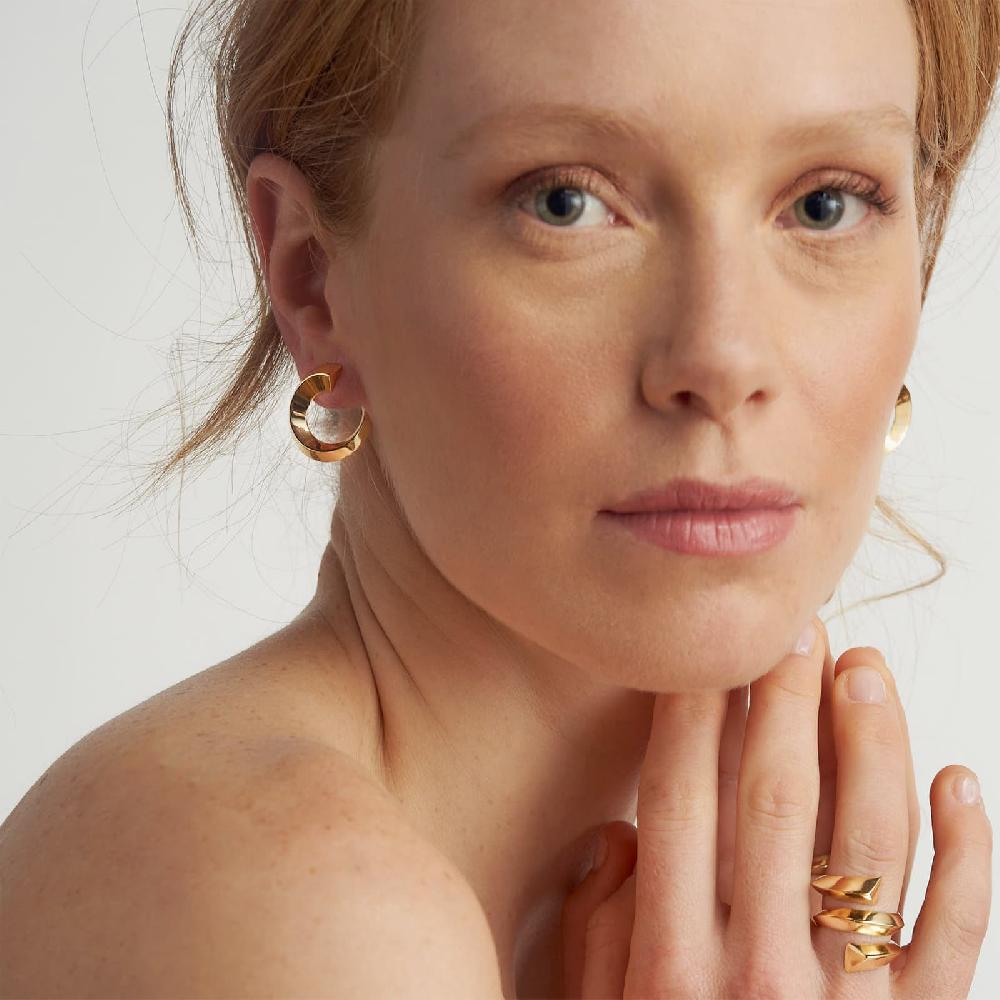 Unoaerre Orecchini Donna Dorati A Cerchio | UNOAERRE Gioielli