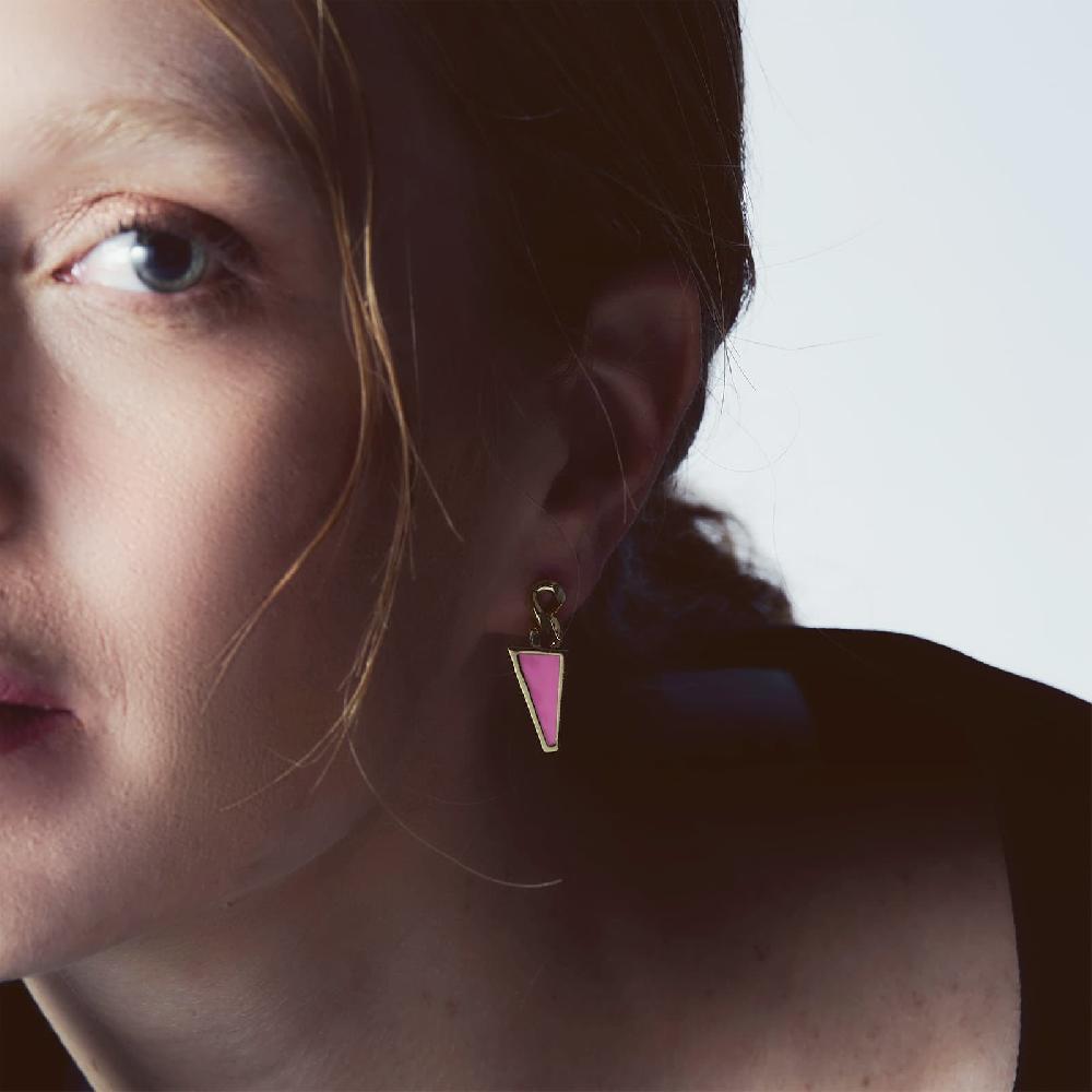 Unoaerre Orecchini Donna Smalto Rosa | UNOAERRE Gioielli