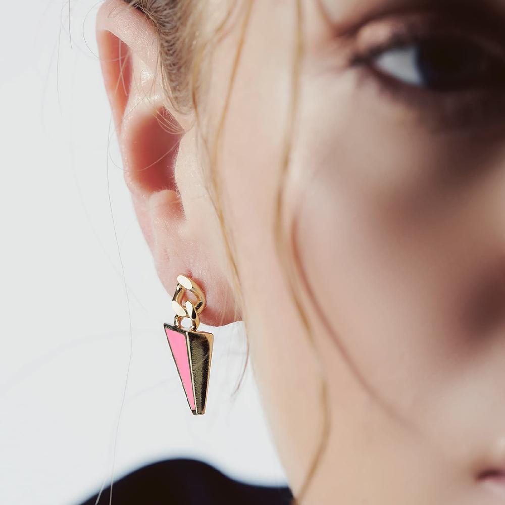 Unoaerre Orecchini Donna Smalto Rosa | UNOAERRE Gioielli