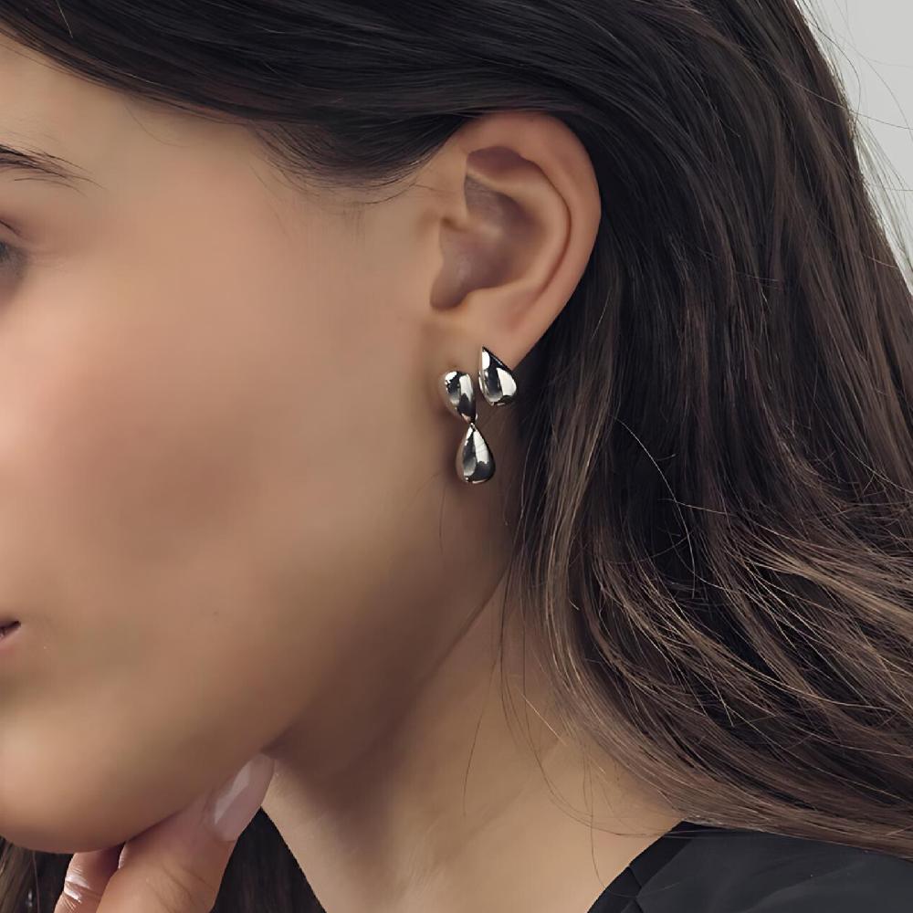 Unoaerre Orecchini In Argento Con Gocce | UNOAERRE Gioielli