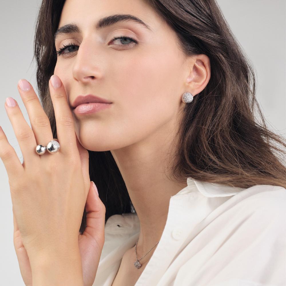 Unoaerre Orecchini In Argento Con Zirconi | UNOAERRE Gioielli