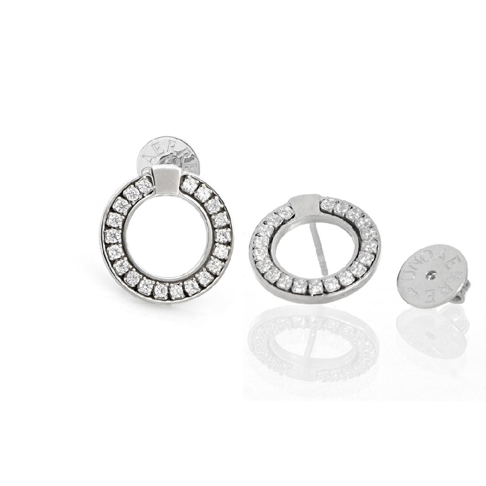 Unoaerre Orecchini In Argento Con Zirconi | UNOAERRE Gioielli