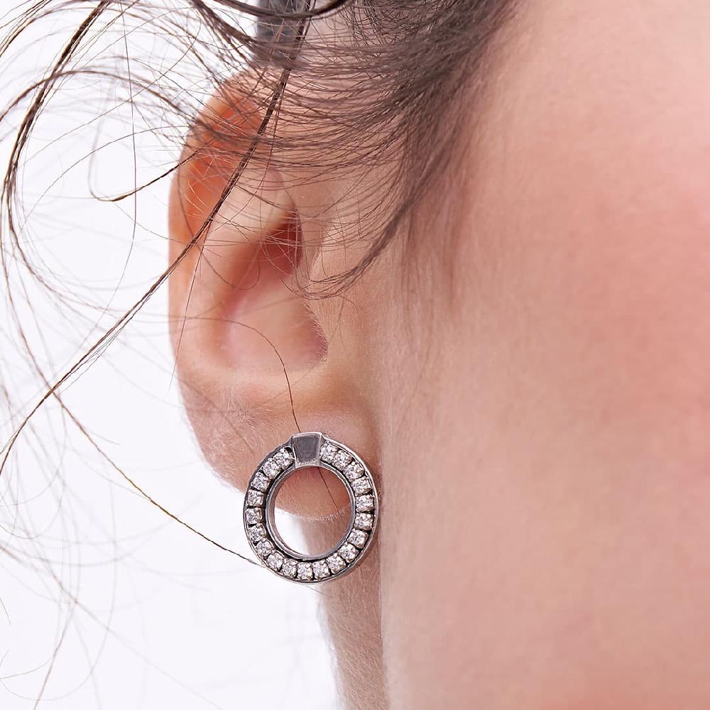 Unoaerre Orecchini In Argento Con Zirconi | UNOAERRE Gioielli