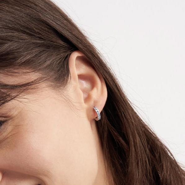 Unoaerre Orecchini In Argento Con Zirconia Cubica Azzurro | UNOAERRE Gioielli