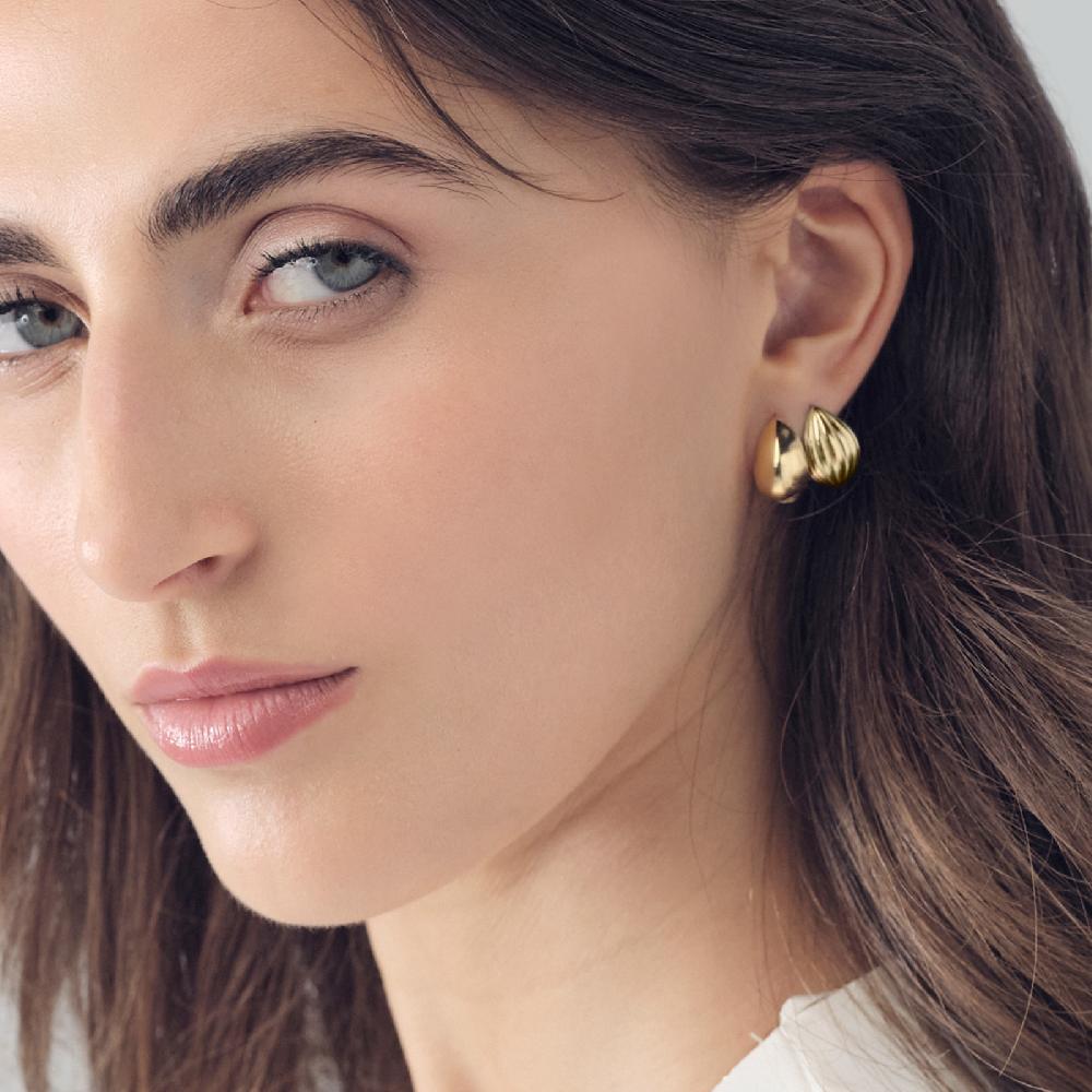 Unoaerre Orecchini In Argento Dorato Mini | UNOAERRE Gioielli