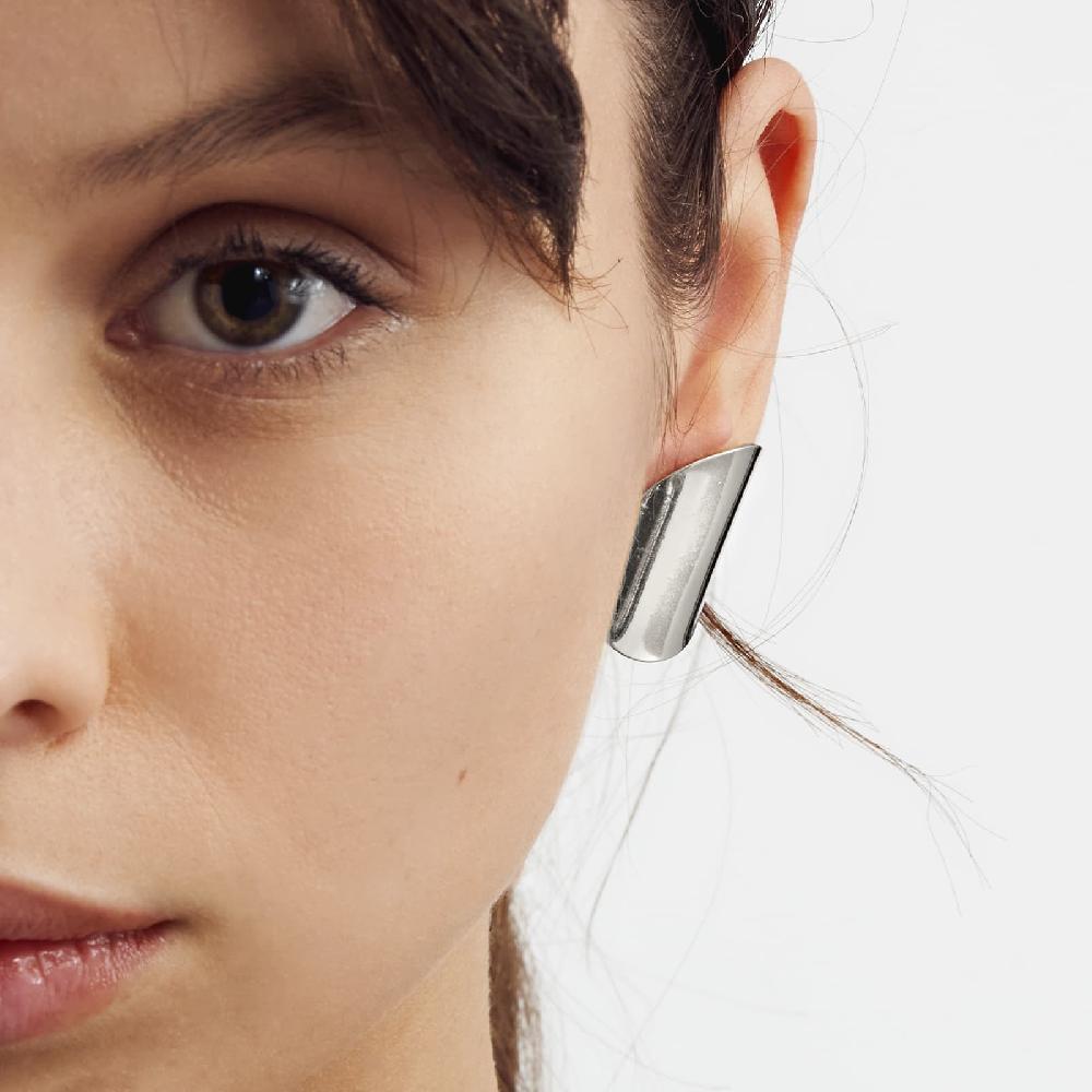 Unoaerre Orecchini In Bronzo Argentato Onda | UNOAERRE Gioielli