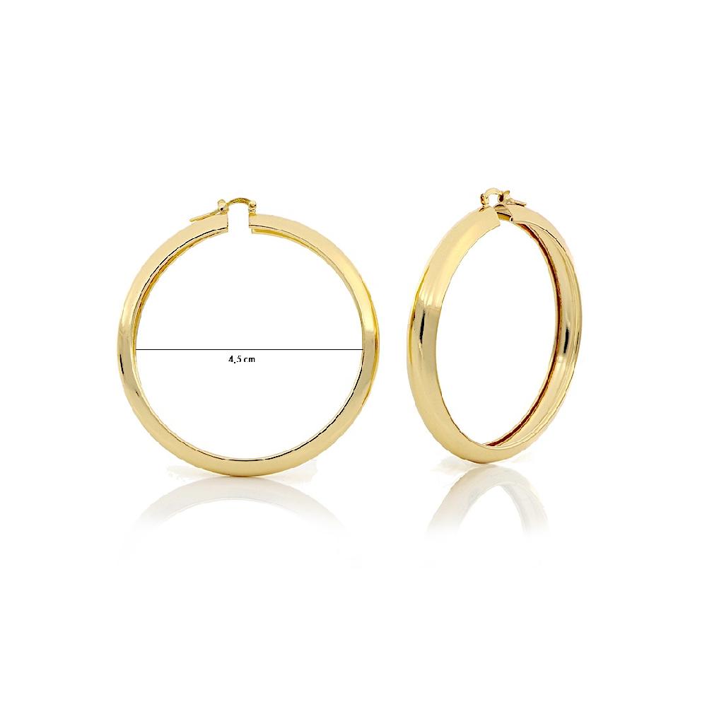 Unoaerre Orecchini In Bronzo Dorato A Cerchio | UNOAERRE Gioielli