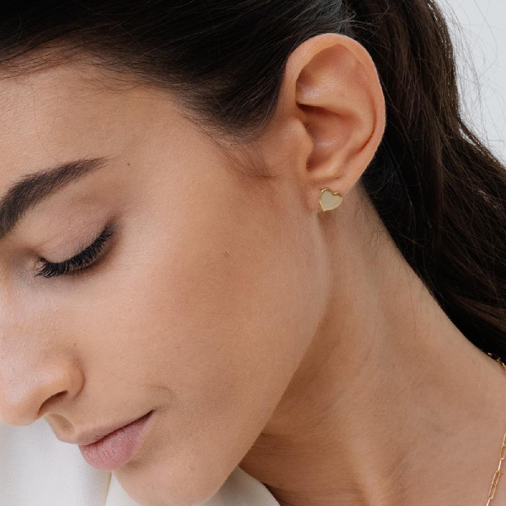 Unoaerre Orecchini In Oro A Cuore | UNOAERRE Gioielli