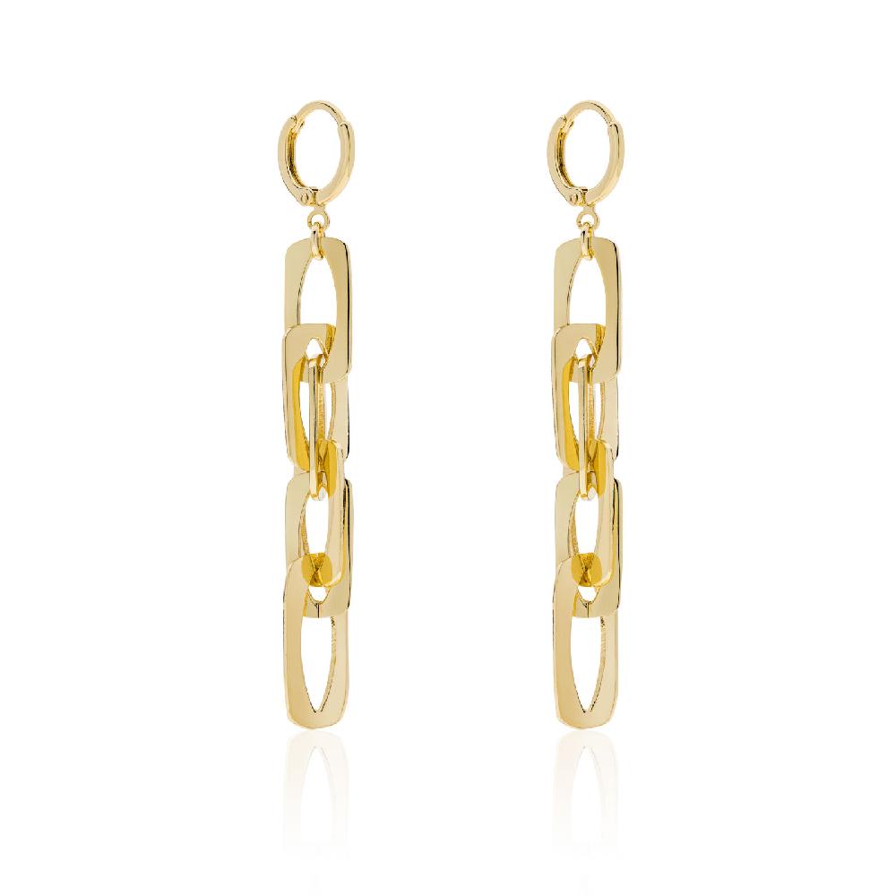 Unoaerre Orecchini pendenti catena forzatina | UNOAERRE Gioielli