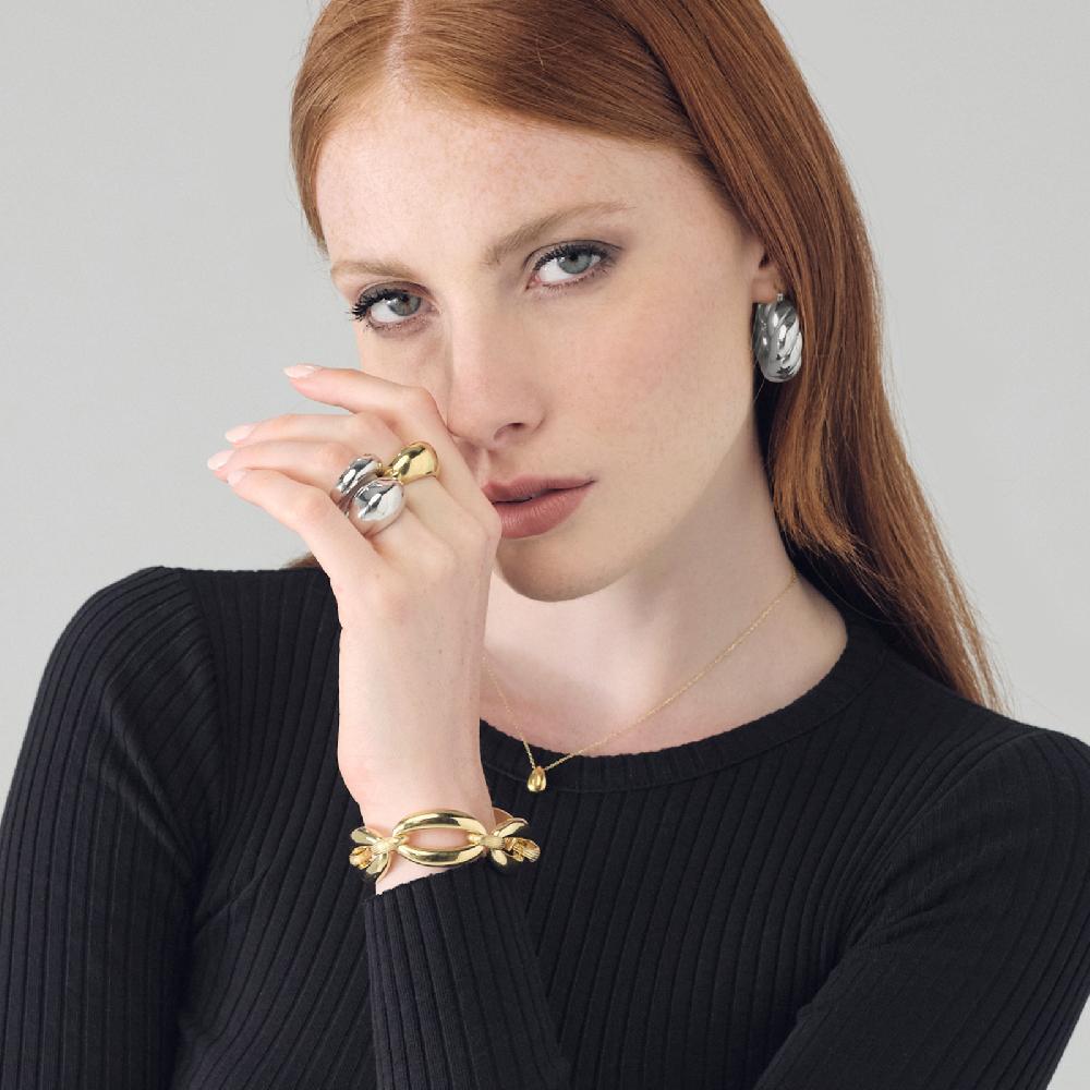 Unoaerre Orecchini Torchon In Argento | UNOAERRE Gioielli