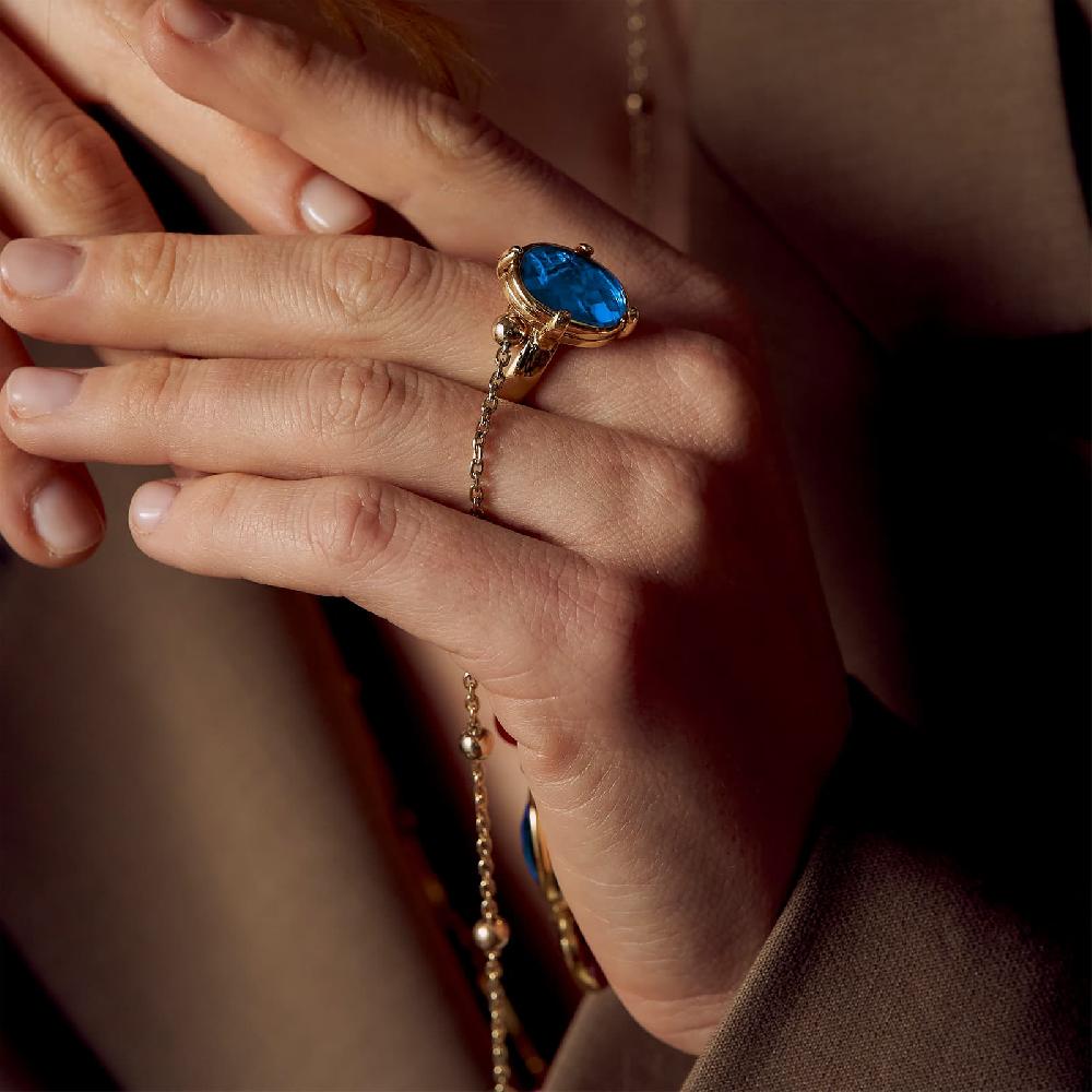 Unoaerre Anello Con Pietra Blu | UNOAERRE Gioielli