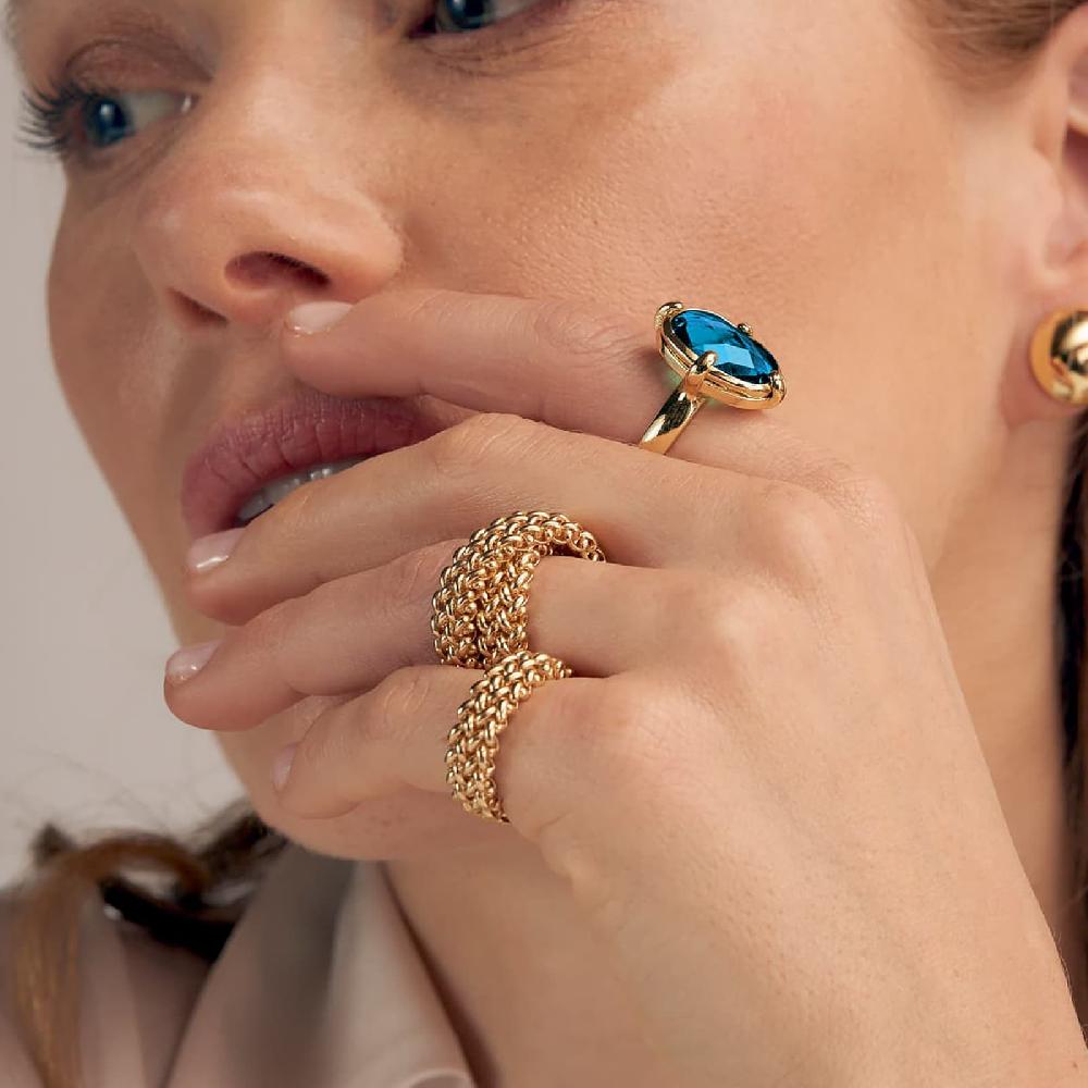 Unoaerre Anello Con Pietra Blu | UNOAERRE Gioielli