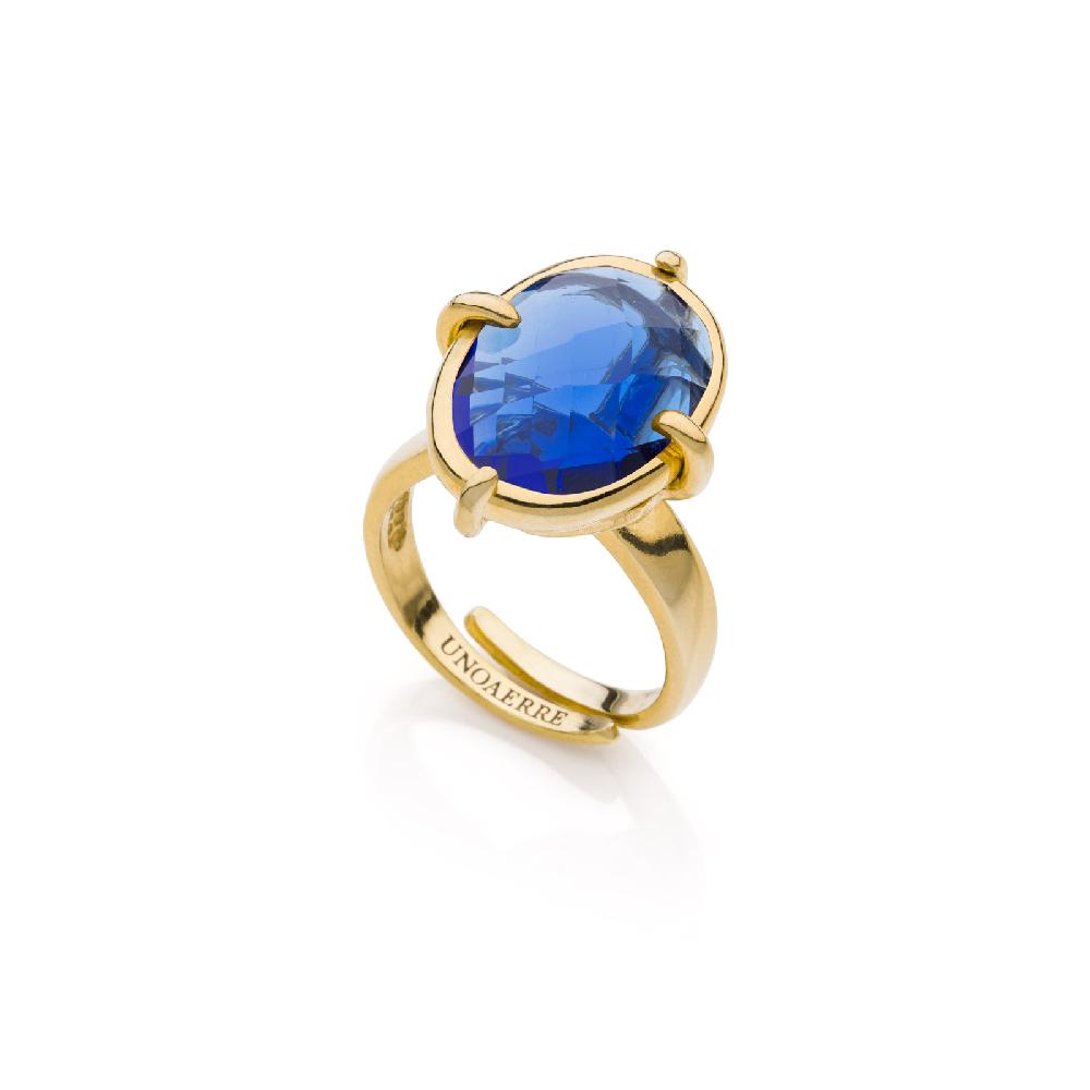 Unoaerre Anello con pietra blu | UNOAERRE Gioielli