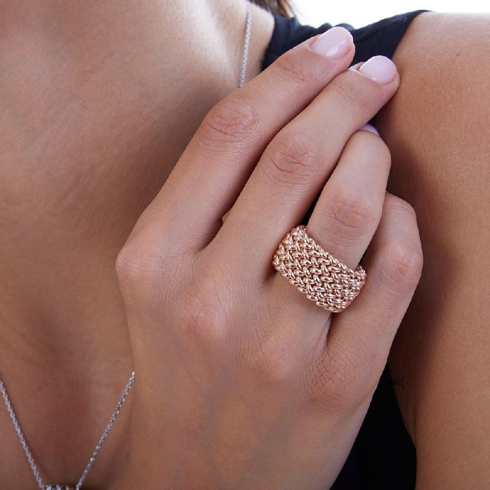 Unoaerre Anello In Argento Rosa | UNOAERRE Gioielli