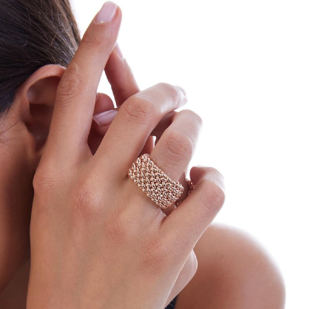 Unoaerre Anello In Argento Rosa | UNOAERRE Gioielli