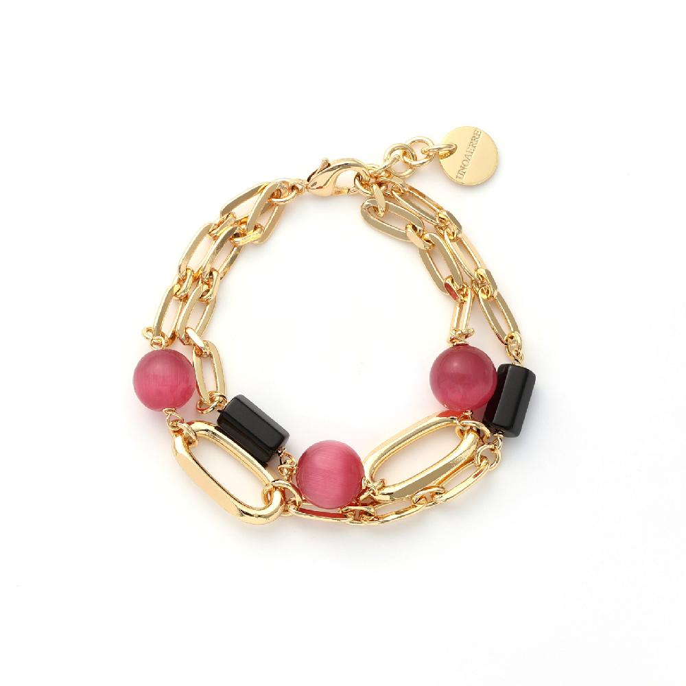 Unoaerre Bracciale pietre rosa | UNOAERRE Gioielli