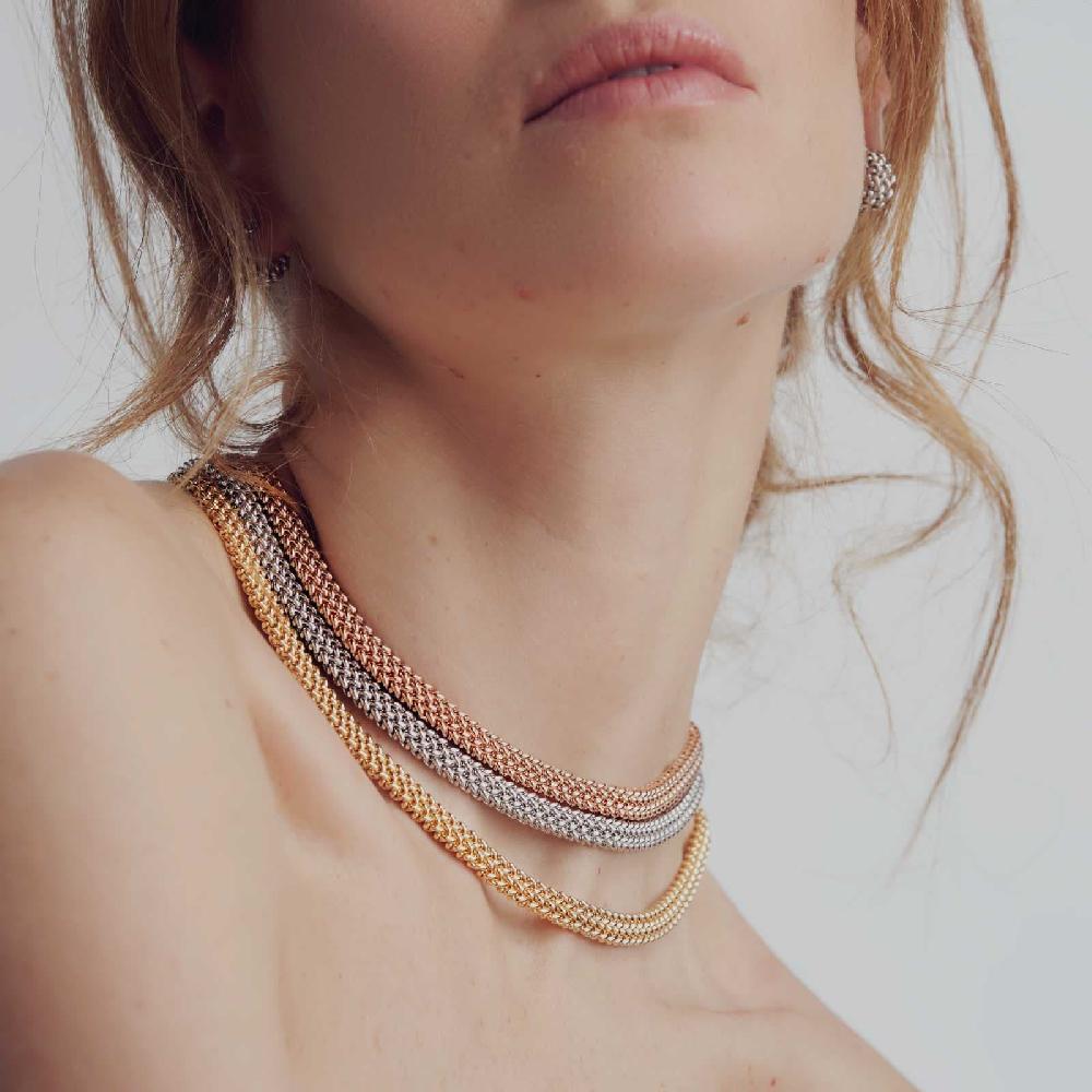 Unoaerre Collana In Argento Rosa | UNOAERRE Gioielli