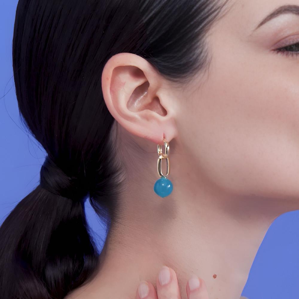 Unoaerre Orecchini Con Perla Blu | UNOAERRE Gioielli