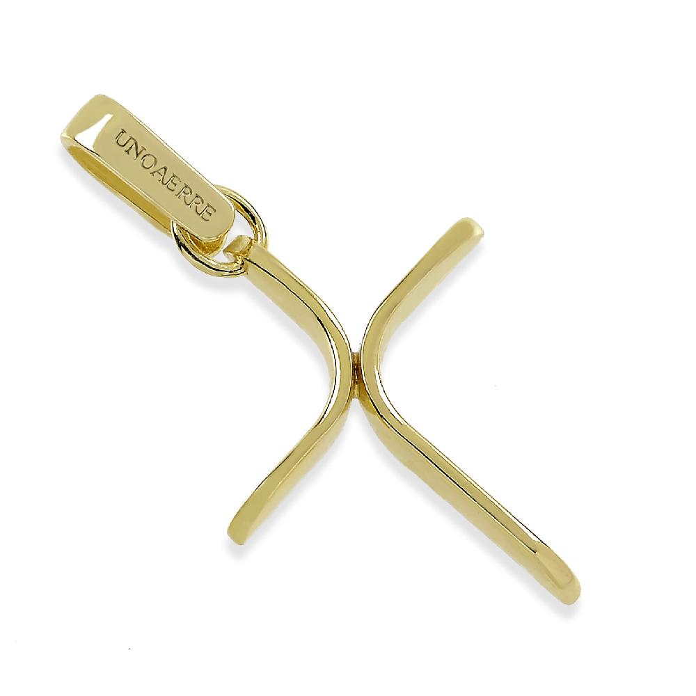 Unoaerre Pendente uomo dorato | UNOAERRE Gioielli