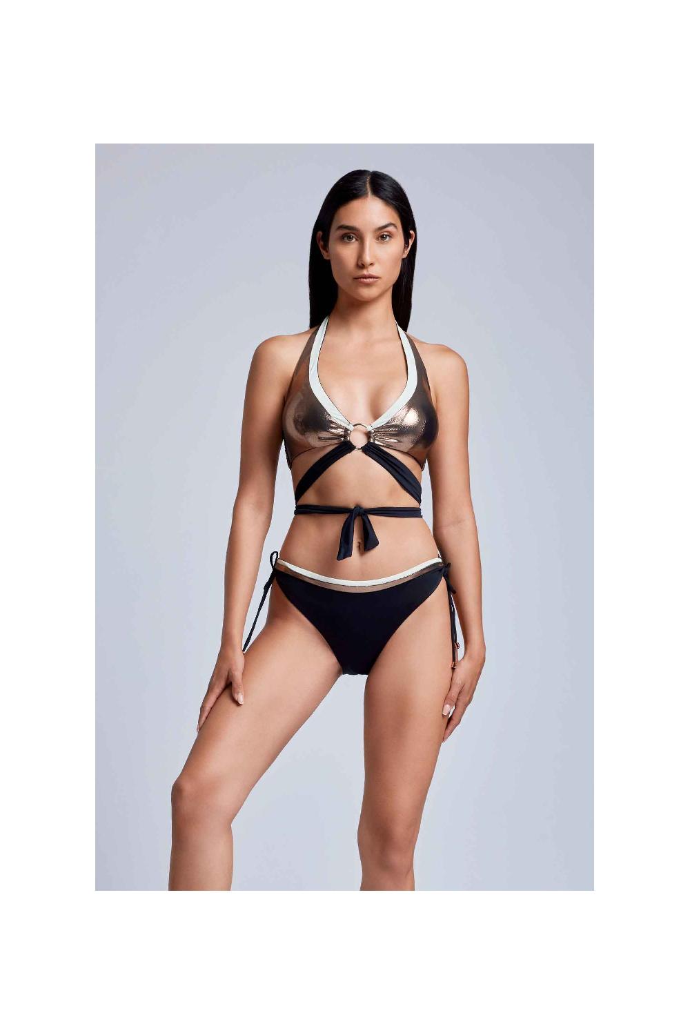 Vacanze Italiane Bikini con allacciatura al collo Fragola