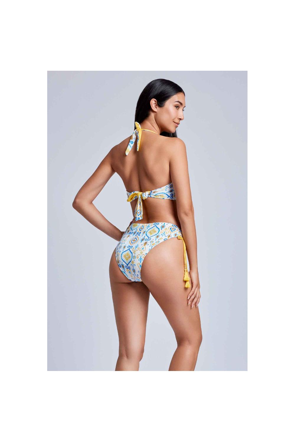 Vacanze Italiane Bikini Con Allacciatura Al Collo Nocciola