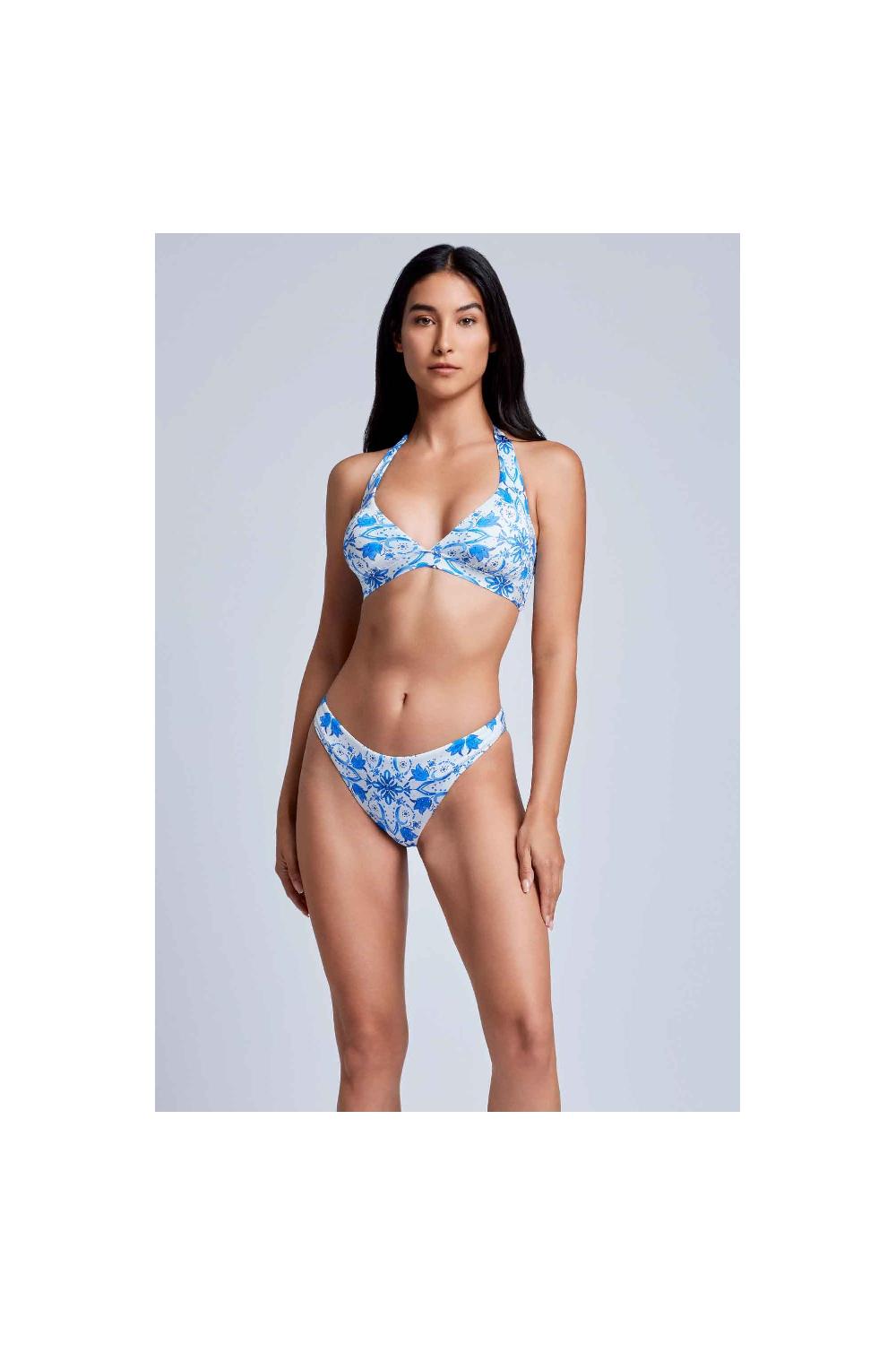 Vacanze Italiane Bikini Con Allacciatura Al Collo Nocciola