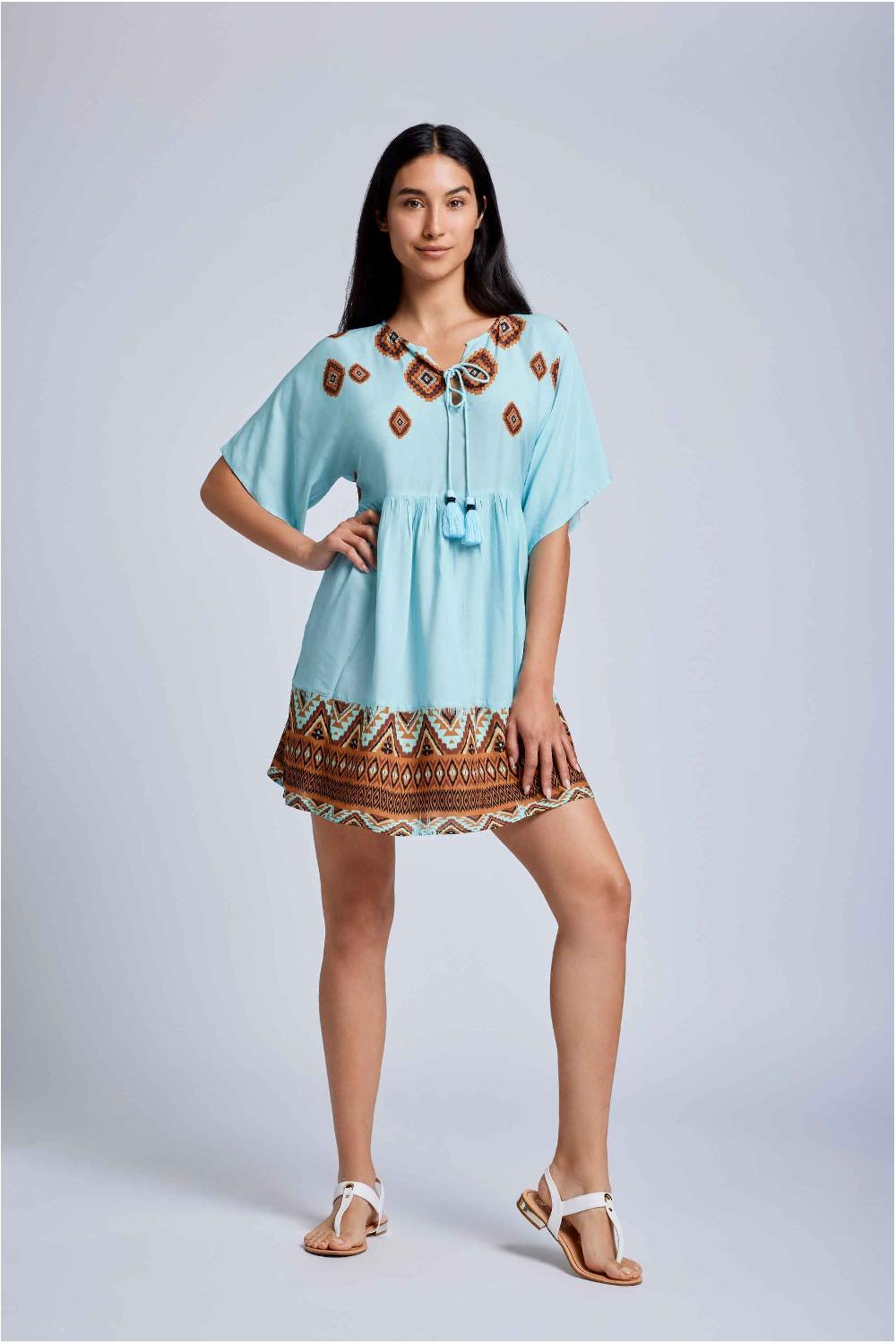 Vacanze Italiane Abito Con Maniche A 3/4 Rose