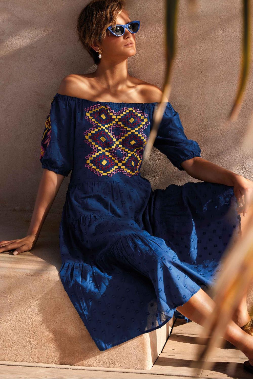 Vacanze Italiane Abito con maniche a sbuffo Paige