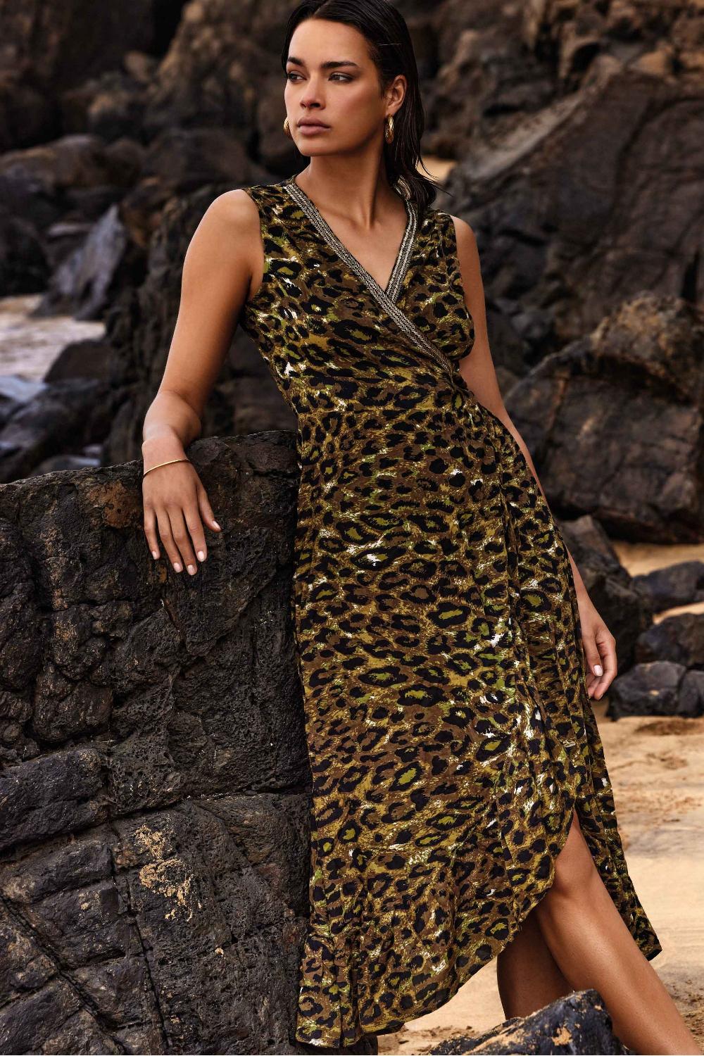 Vacanze Italiane Abito lungo a portafoglio Ella