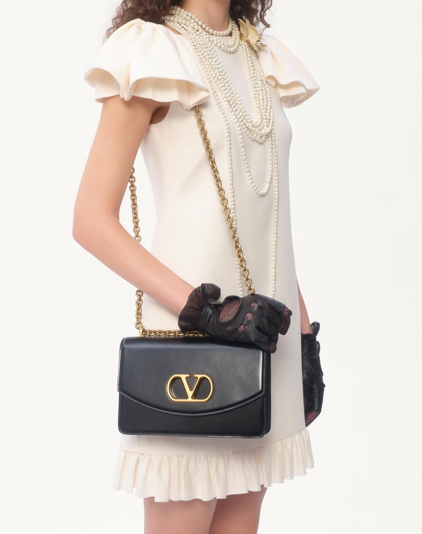 Valentino Handbags Abito Corto In Crepe Couture Per Donna In Avorio | Valentino IT