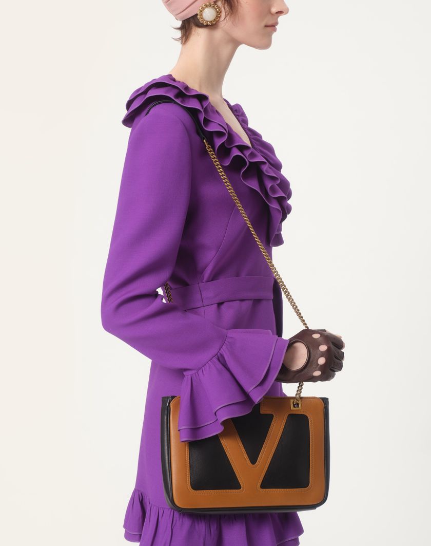 Valentino Handbags Abito Corto In Crepe Couture Per Donna In Rosso | Valentino IT