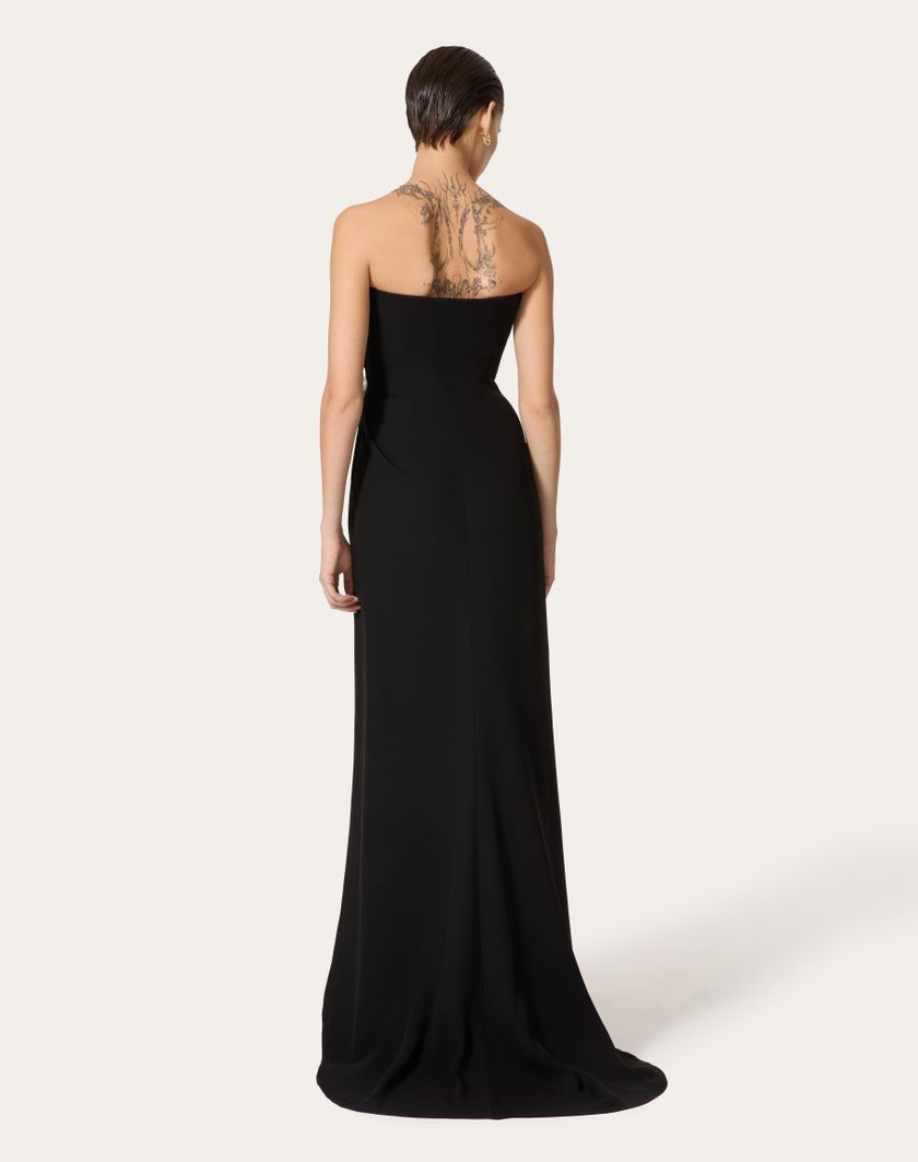 Valentino Handbags Abito Da Sera In Cady Couture Per Donna In Nero | Valentino IT
