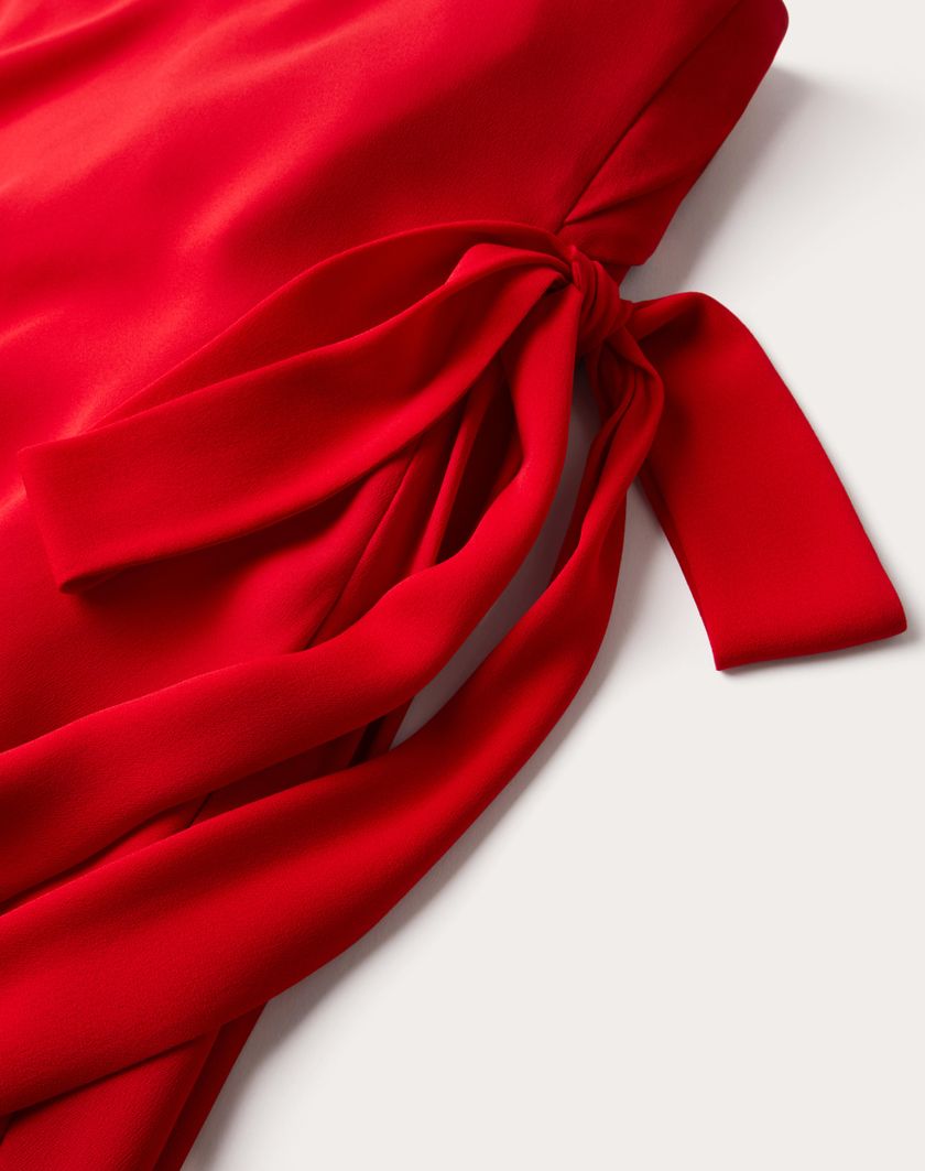 Valentino Handbags Abito Da Sera In Cady Couture Per Donna In Rosso | Valentino IT