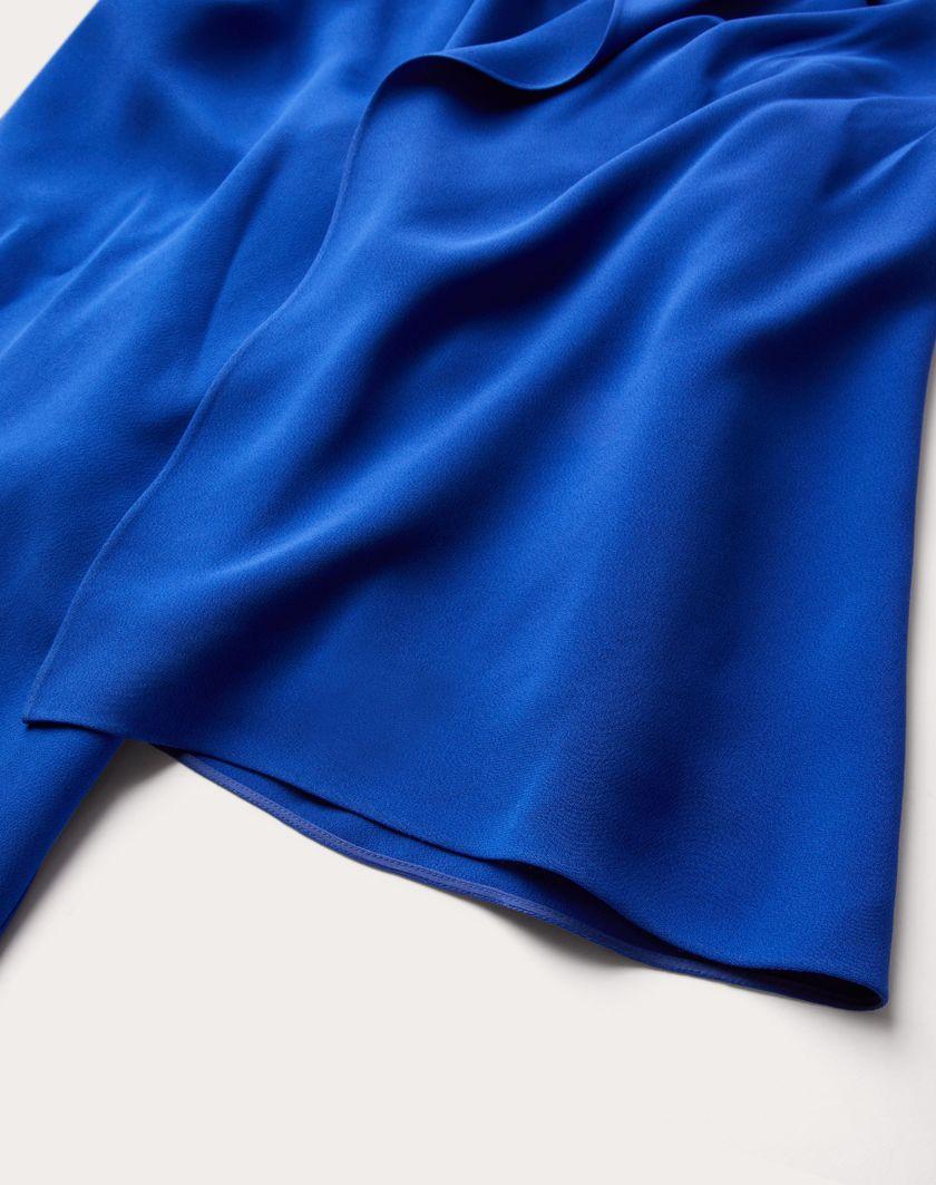 Valentino Handbags Abito Da Sera In Cady Couture Per Donna In Zaffiro | Valentino IT