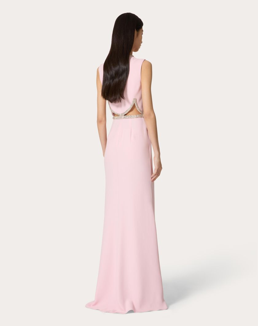 Valentino Handbags Abito Da Sera In Cady Couture Ricamato Per Donna In Comfit | Valentino IT