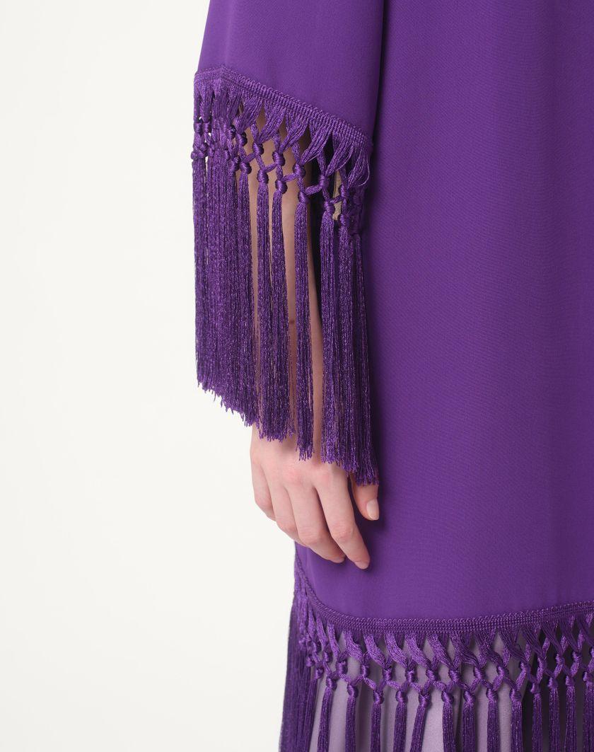 Valentino Handbags Abito In Cady Couture Per Donna In Violet | Valentino IT